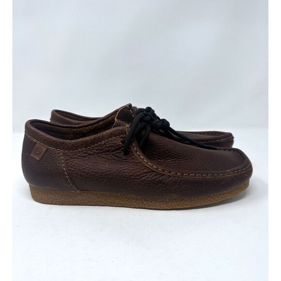 Clarks  size 10.5 Originals Shacre II Run Tan Tumbled Leather 26159431 NEW - Picture 1 of 9